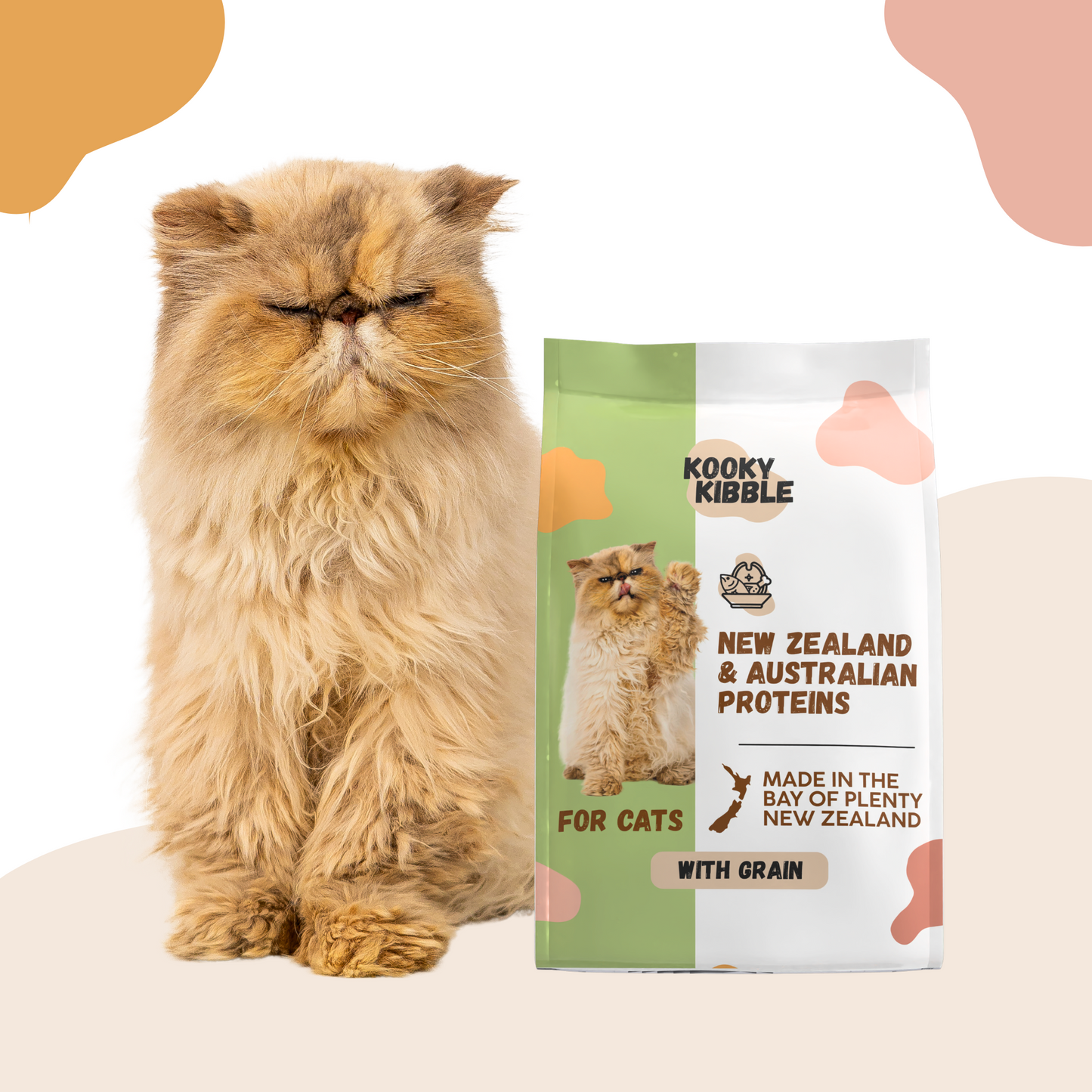 New Zealand Cat Food with Grains for All Life Stages (3/9 KG)