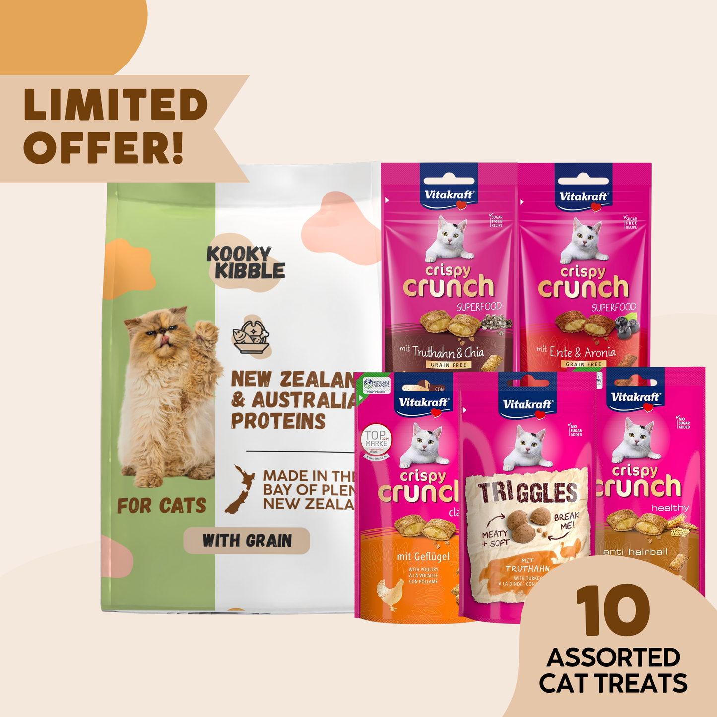 New Zealand Cat Food with Grains for All Life Stages (3/9 KG)