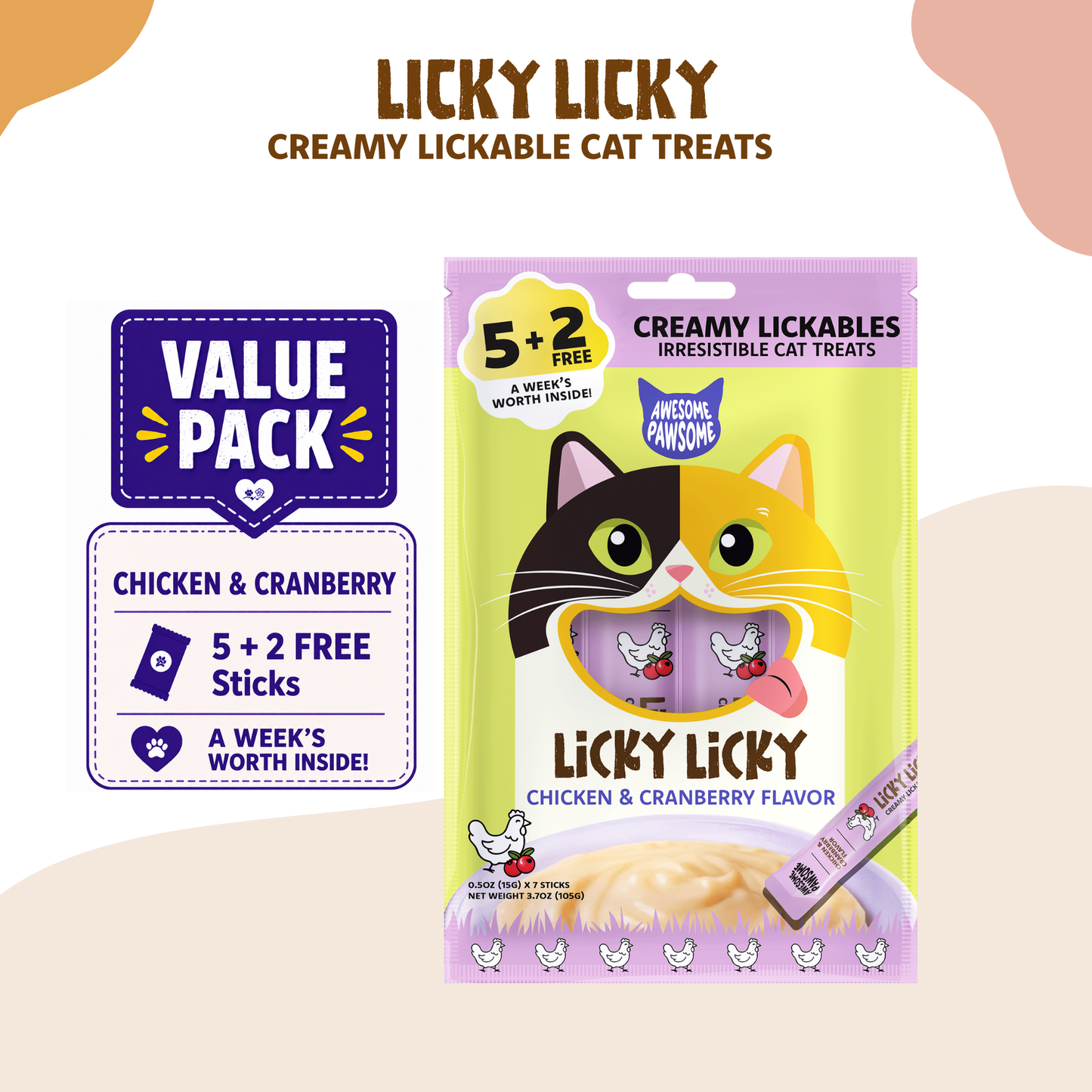 Awesome Pawsome Licky Licky Cat Treats