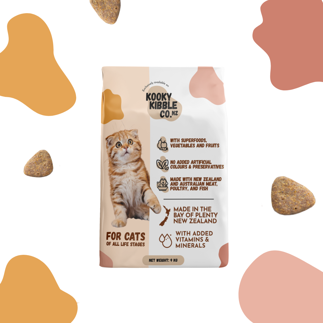 Kooky Kibble Grain Free Dry Cat Food Starter Kit 200g Sample Kooky Kibble NZ