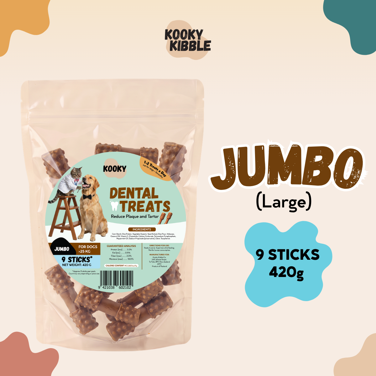 Kooky Dental Treats – Daily Dental Chews for Dogs