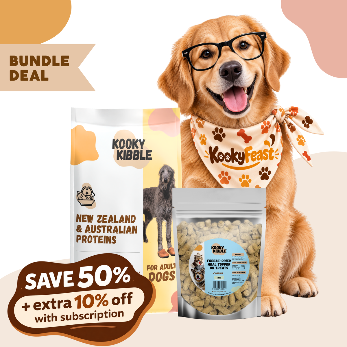 KookyFeast – Dry Dog Food + Freeze-Dried