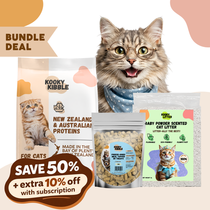 Kooky Kibble Grain-Free Cat Essentials Bundle - Kooky Kibble NZ