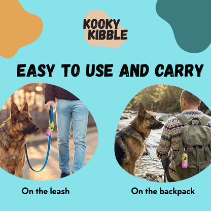 Kooky Krap Katcher – Biodegradable Dog & Cat Poop Bags with Poop Bag Dispenser with LED Light