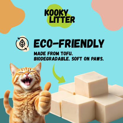 Kooky Litter Flushable Tofu Cat Litter