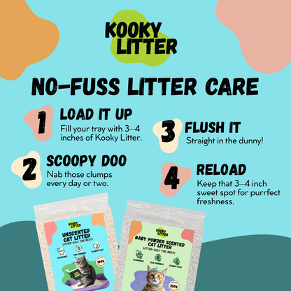 Kooky Litter Flushable Tofu Cat Litter