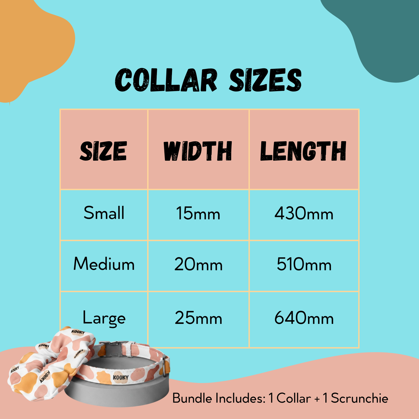 Kooky Matchy Mate Scrunchie & Pet Collar Set
