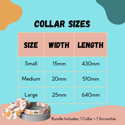 Kooky Matchy Mate Scrunchie & Pet Collar Set