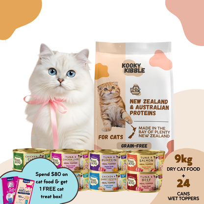 New Zealand Cat Kibbles and Cat Meal Topper Bundle Deals