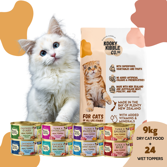 New Zealand Cat Kibbles and Cat Meal Topper Bundle Deals