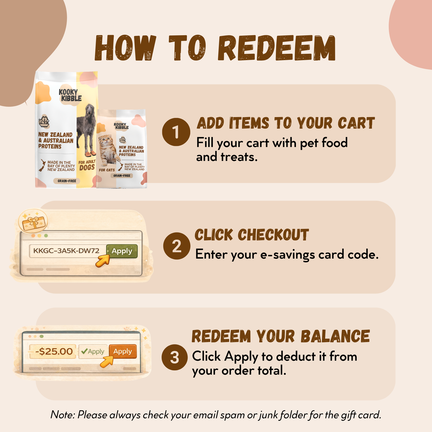 Kooky Kibble E-Savings Card