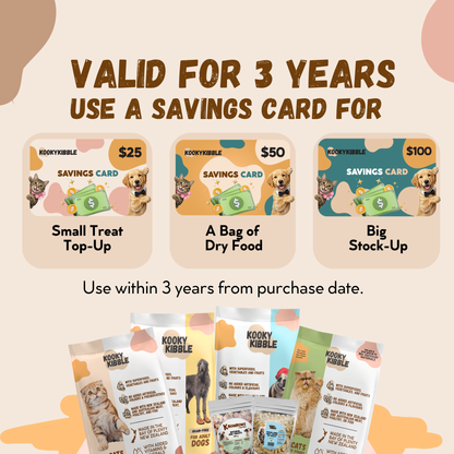 Kooky Kibble E-Savings Card