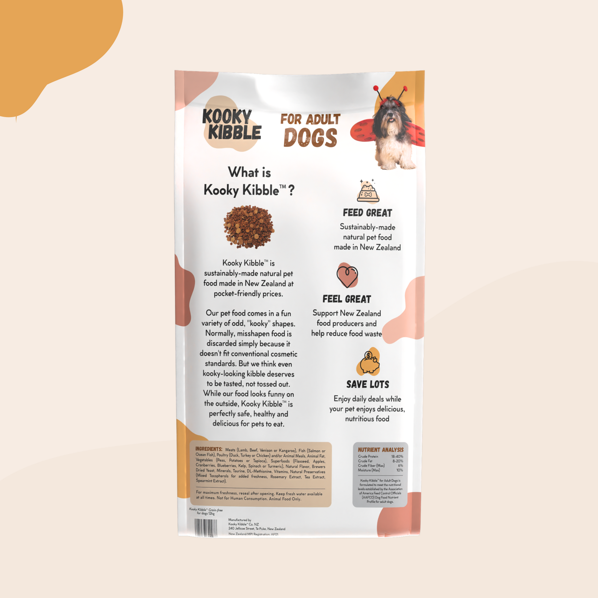 Kooky Kibble Grain-Free Dog Food Locally Sourced Dog Food Made