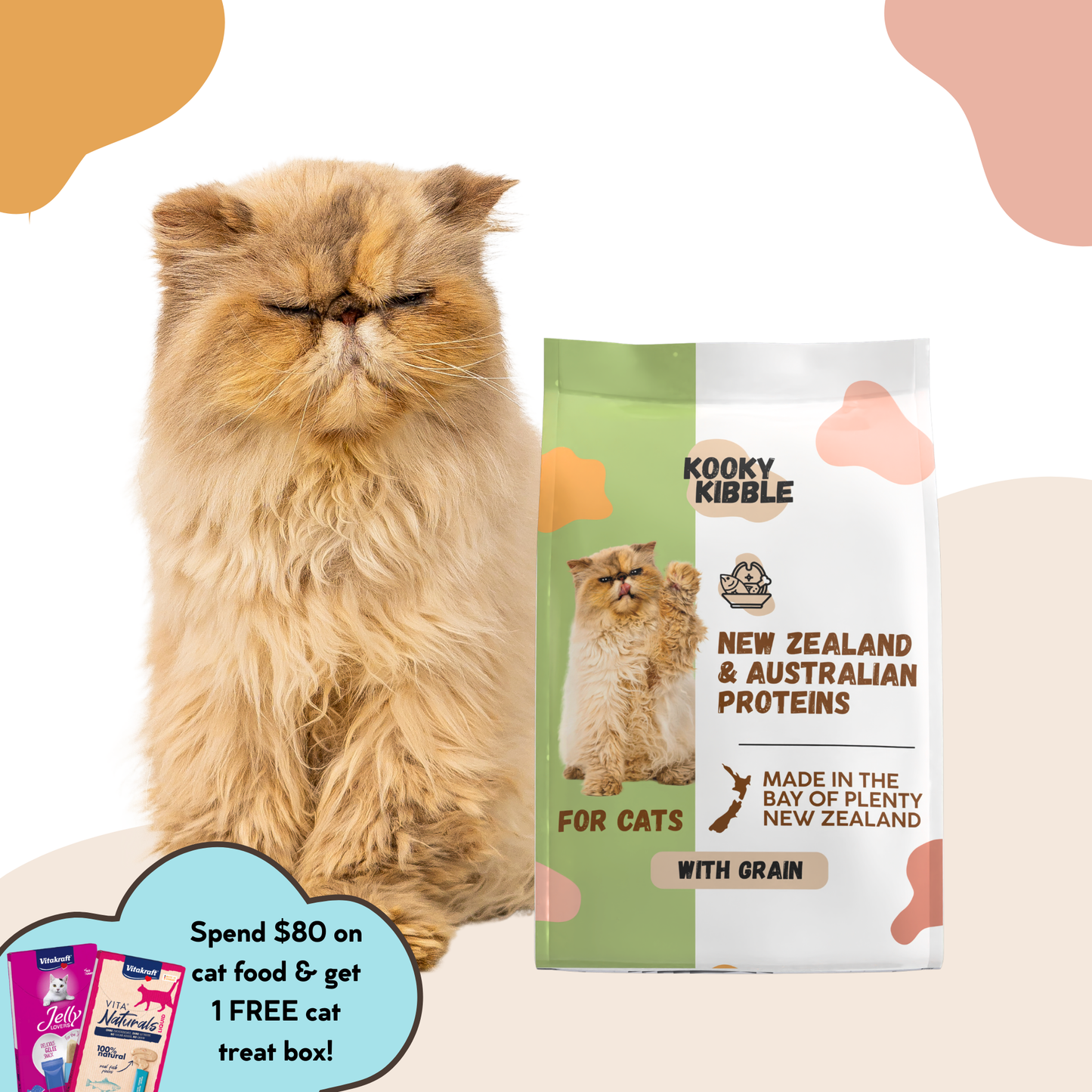 New Zealand Cat Food with Grains for All Life Stages (3/9 KG)