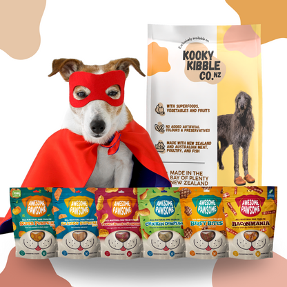 Kooky Kibble Dog Food and Dog Treats Bundle Best Dry Dog Food for Dogs Kooky Kibble NZ