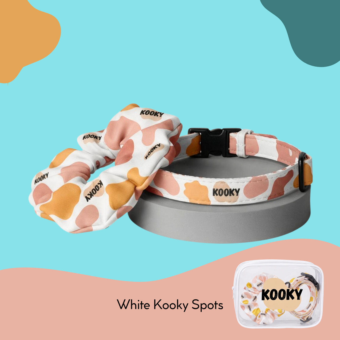 Kooky Matchy Mate Scrunchie & Pet Collar Set