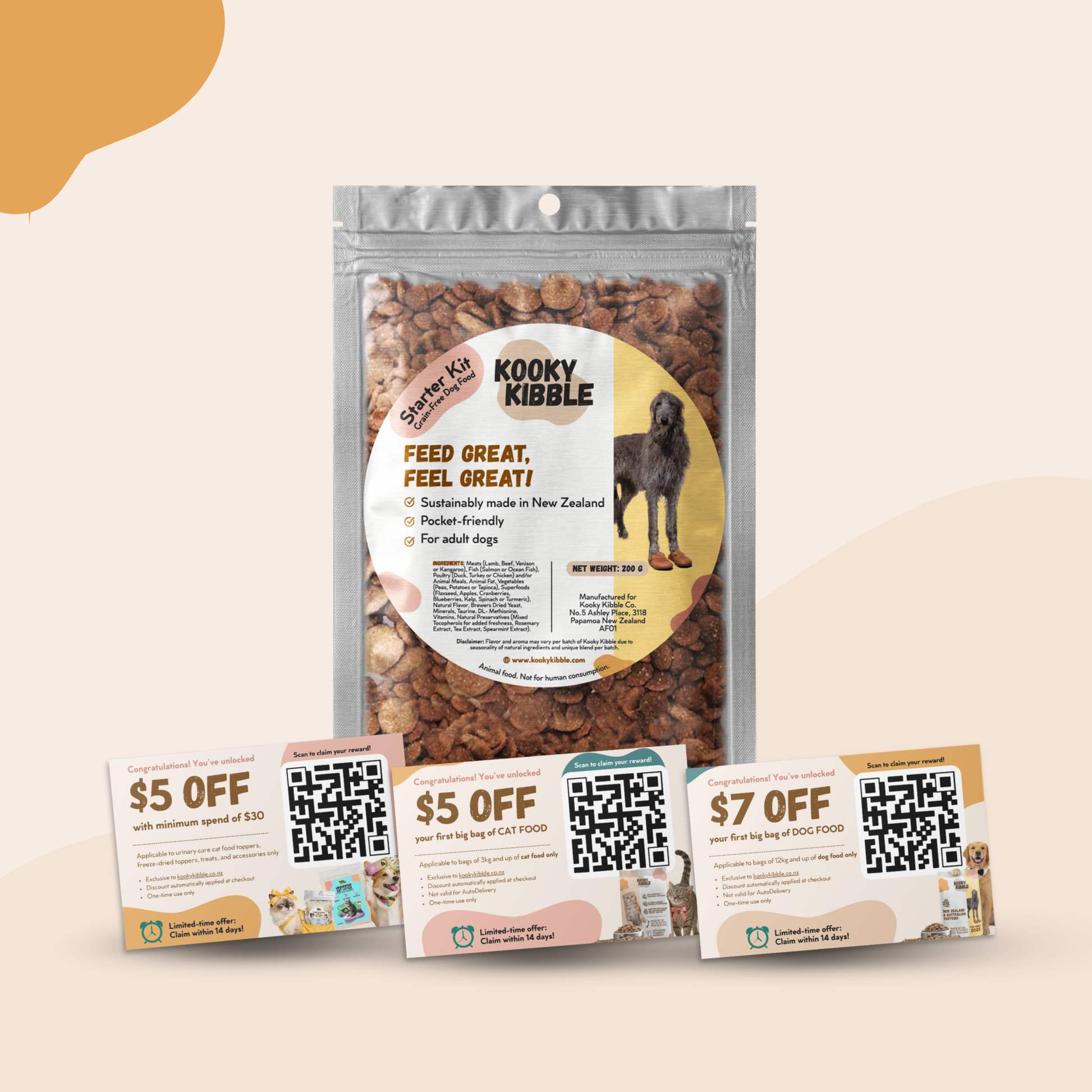 Adult dog food bundle and sample pack NZ