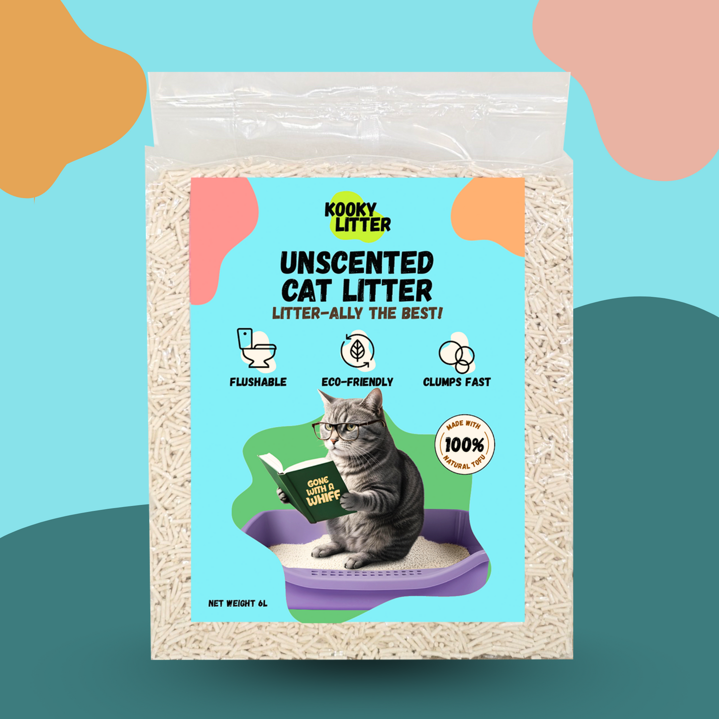 Kooky Litter Flushable Tofu Cat Litter