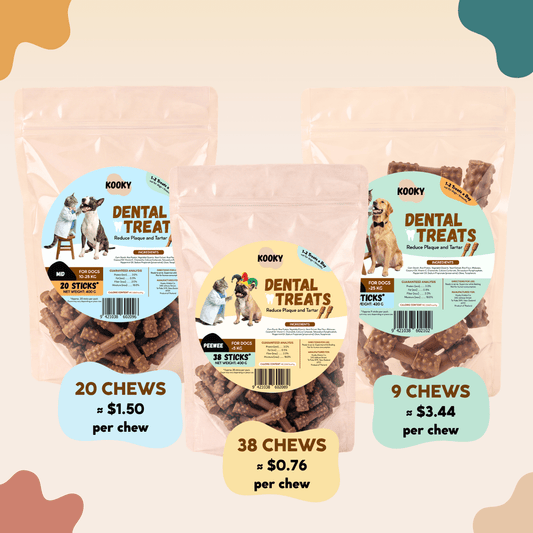 Kooky Dental Treats – 9–38 Daily Dental Chews for Dogs - Kooky Kibble NZ