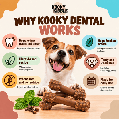 Kooky Dental Treats – 9–38 Daily Dental Chews for Dogs - Kooky Kibble NZ