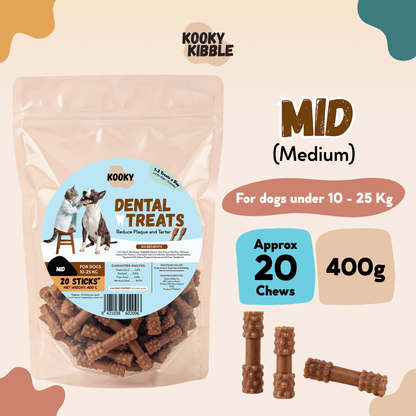 Kooky Dental Treats – 9–38 Daily Dental Chews for Dogs - Kooky Kibble NZ