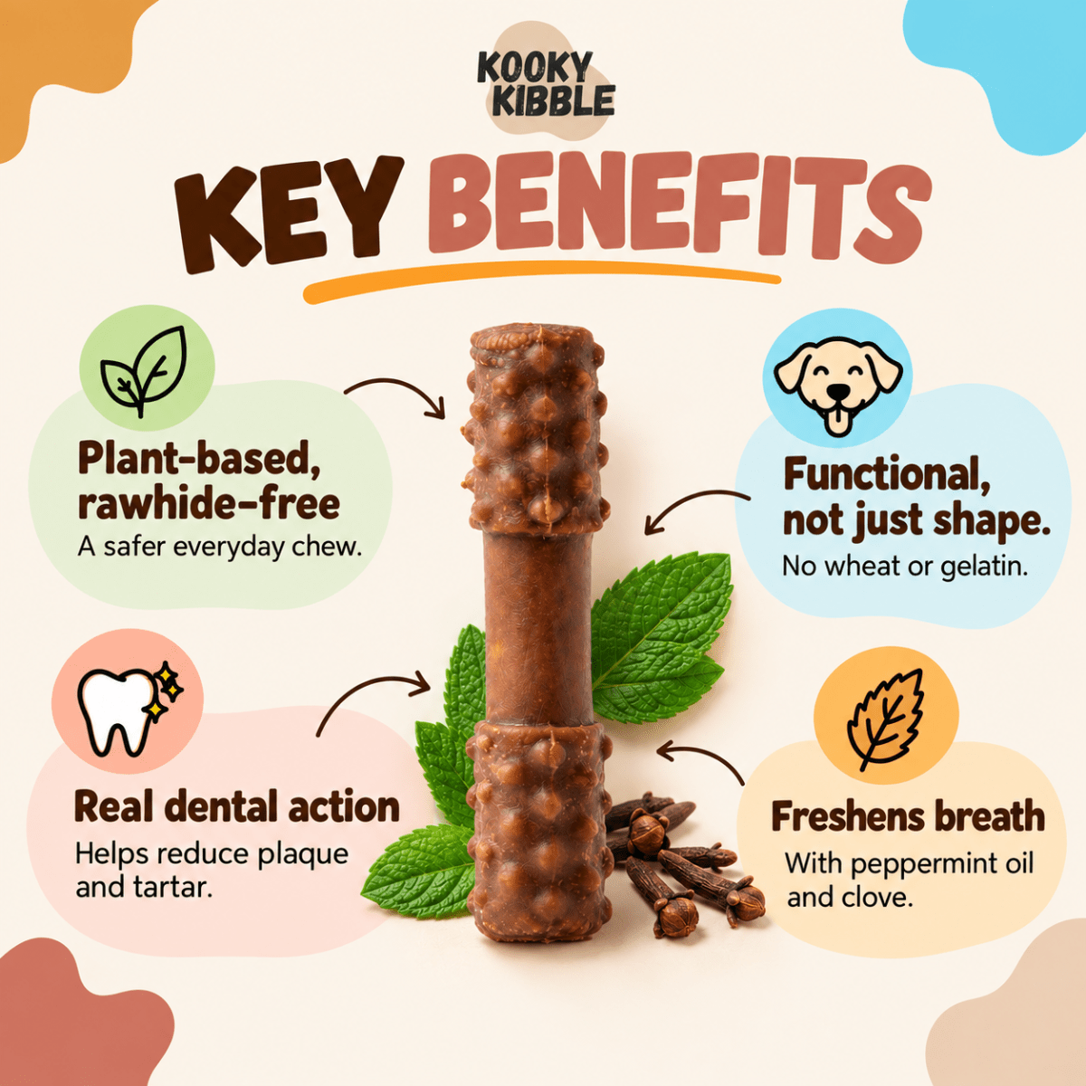 Kooky Dental Treats – 9–38 Daily Dental Chews for Dogs - Kooky Kibble NZ