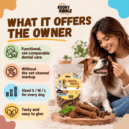 Kooky Dental Treats – 9–38 Daily Dental Chews for Dogs - Kooky Kibble NZ