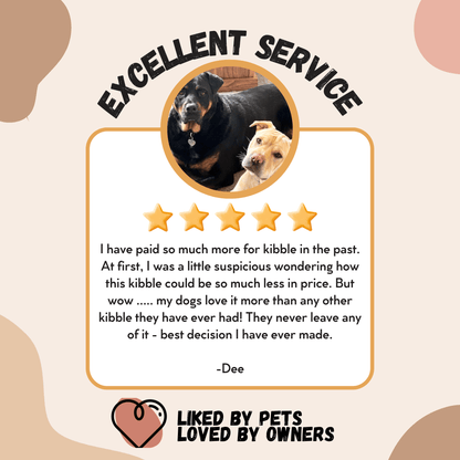 Kooky Kibble dog biscuits bowl dry dog food