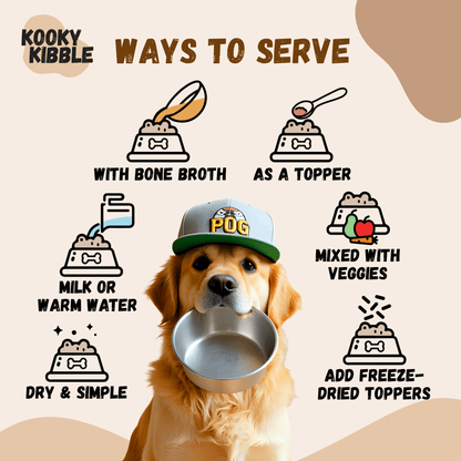 Adult dry dog biscuits starter kit 200g sample bag