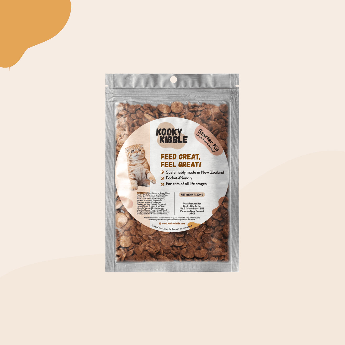 Kooky Kibble dry cat food trial pack for cats