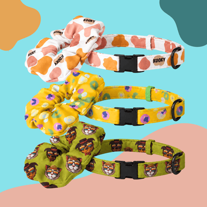 Kooky Matchy Mate Scrunchie & Pet Collar Set - Kooky Kibble NZ