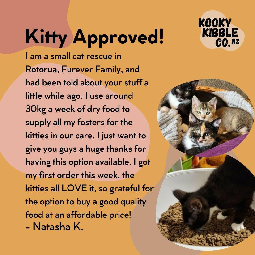 New Zealand Cat Food with Grains for All Life Stages (9 KG) - Kooky Kibble NZ
