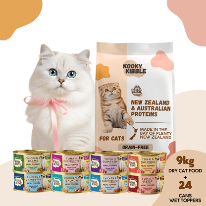 New Zealand Cat Kibbles and Cat Meal Topper Bundle Deals - Kooky Kibble NZ
