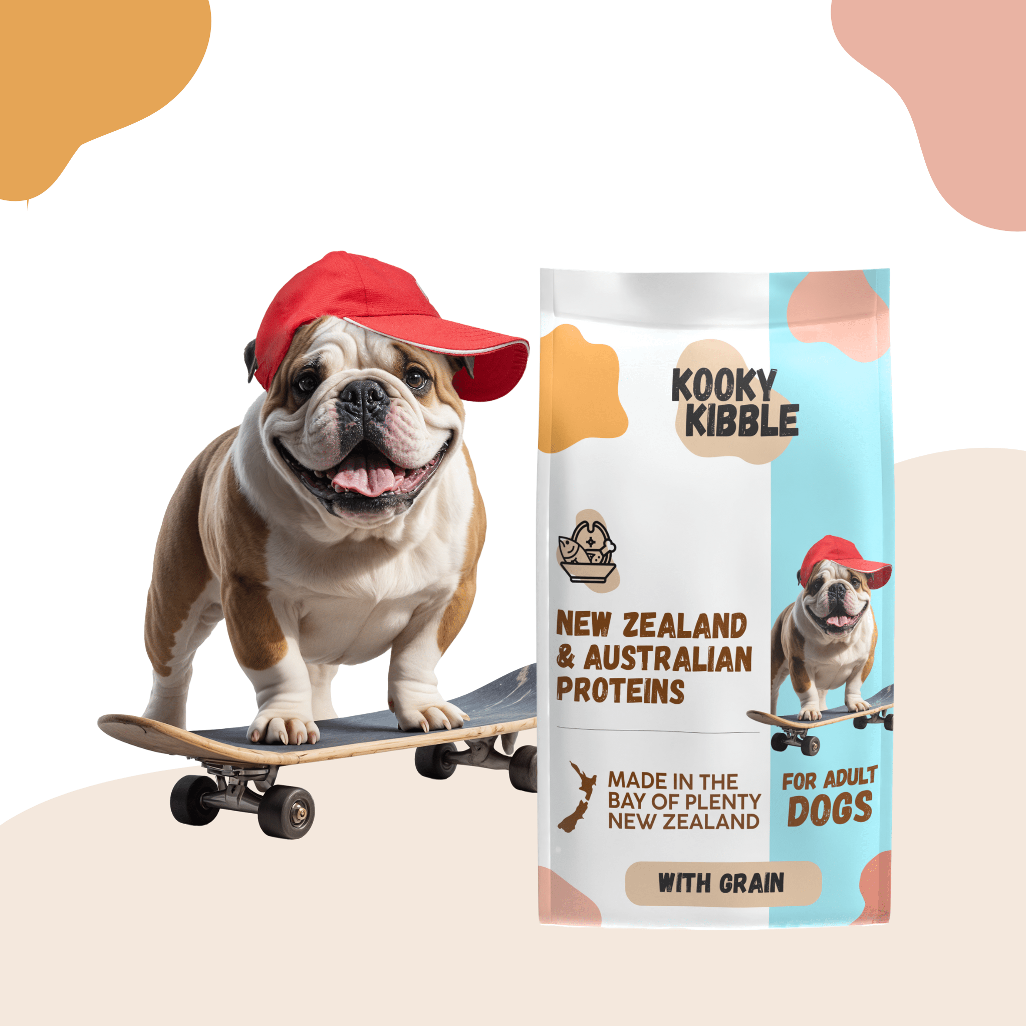 Kooky Kibble adult dog food with grains large bag