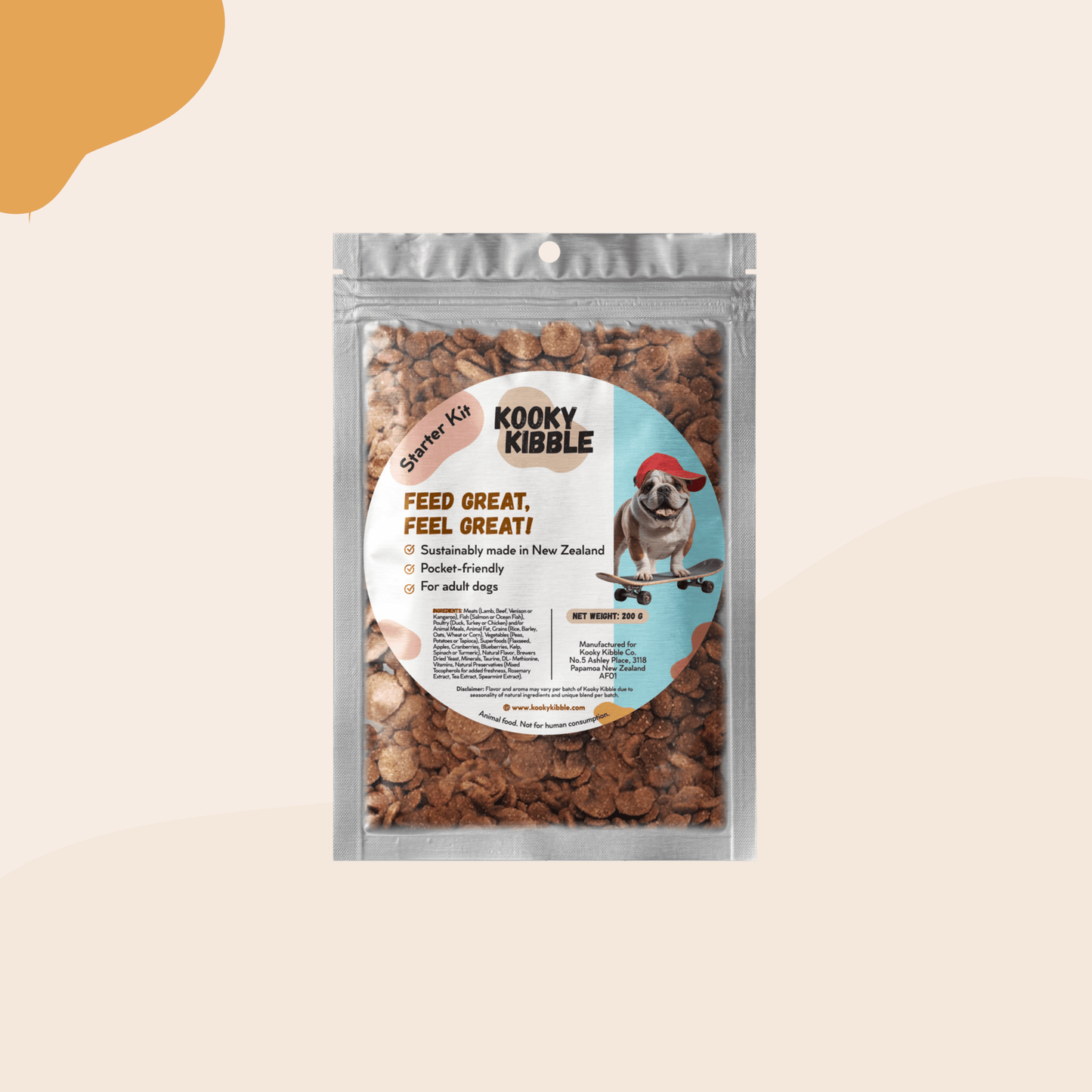 Dry dog food starter kit sample for picky dogs