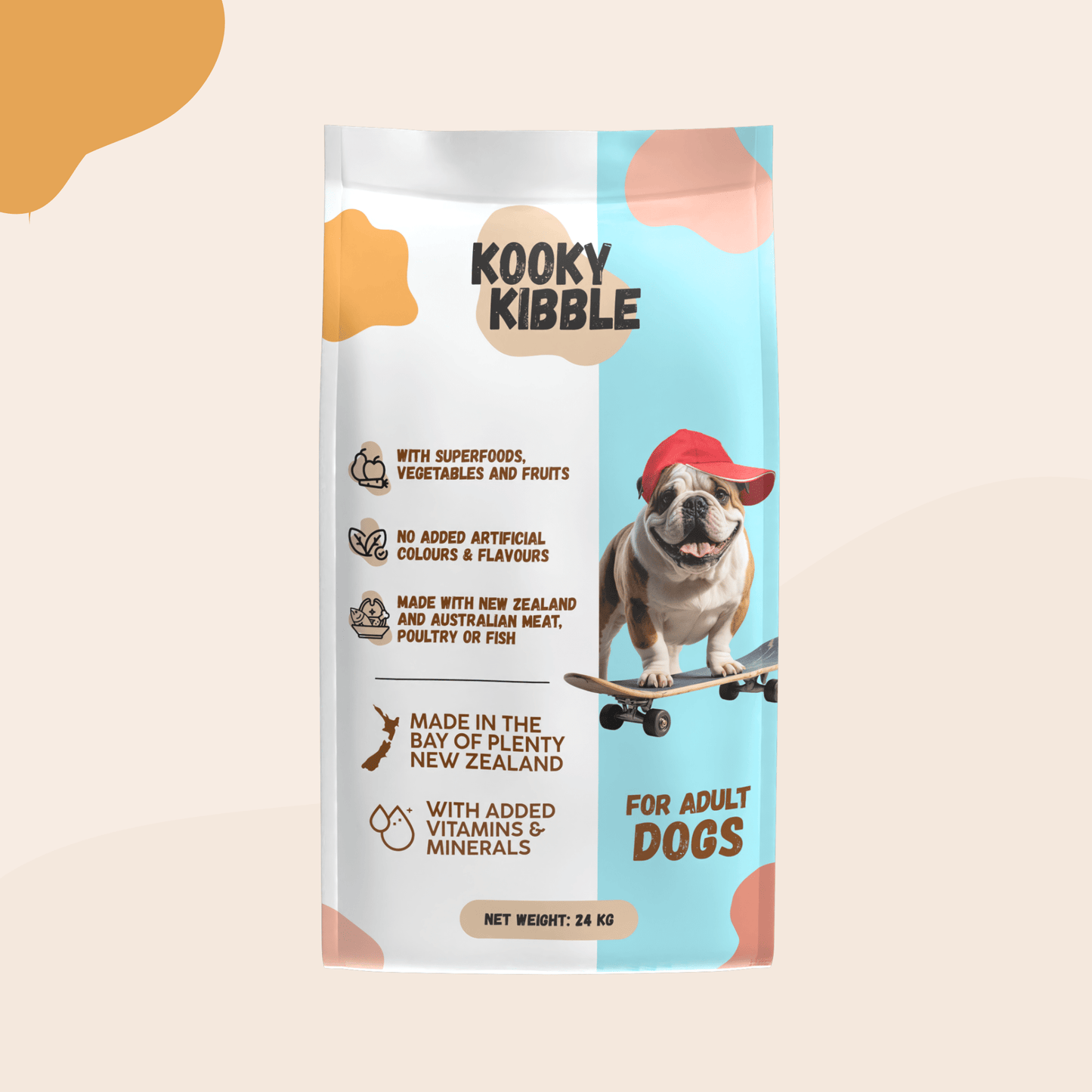 Natural dry dog food with grains New Zealand