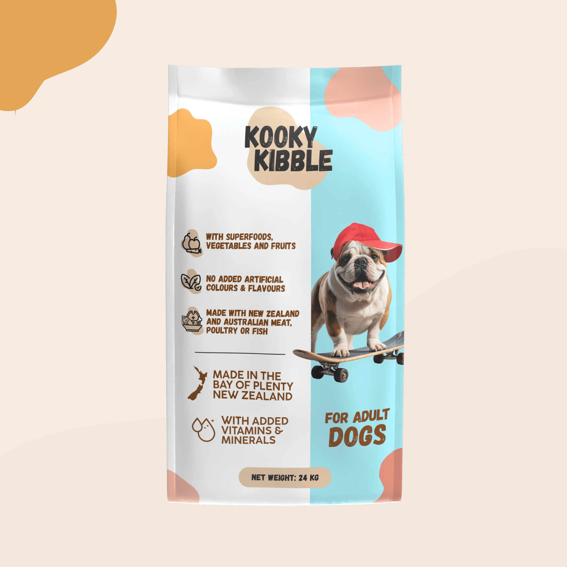 Natural dry dog food with grains New Zealand