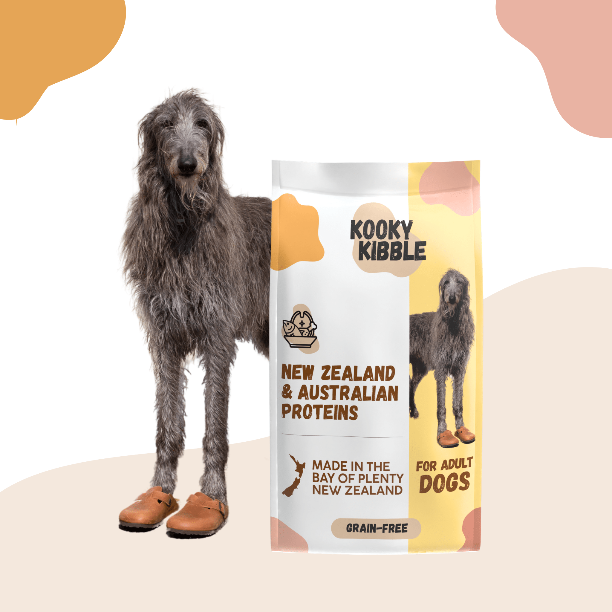 Kooky Kibble grain-free adult dog food made in New Zealand