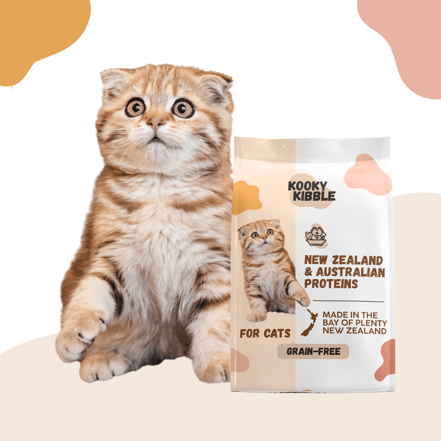 New Zealand Grain - Free Cat Food for All Life Stages (3/9 KG) - Kooky Kibble NZ